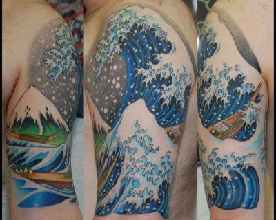 Asian Wave Tattoo 23