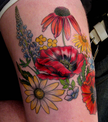 traditional flower tattoo meaning