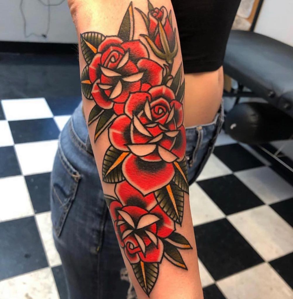 Steel and Ink Tattoo Studio - Beautiful rose sternum tattoo. What's your  favorite style of rose ? . . . @artbyb_sitc #sternumtattoo #rose  #rosetattoos #stlartists #stltattooartist #stltattoos #realisticrose  #colortattoos #holidayseason ...