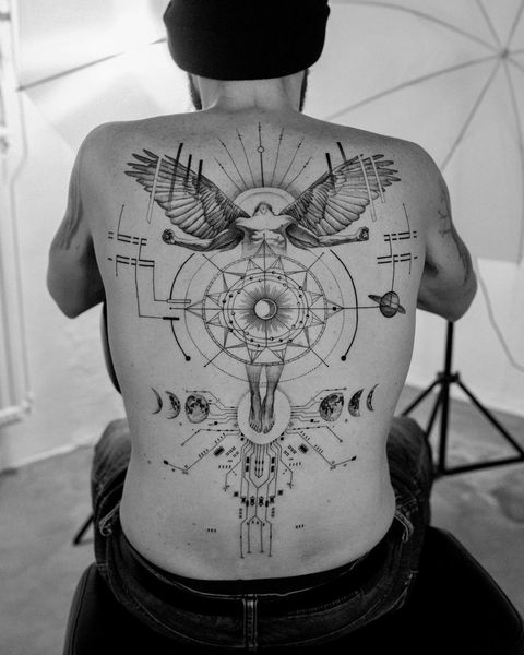 Icarus Tattoo Minimalist - Temu