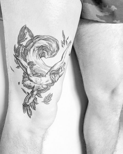 Icarus . . . . . . .…  Icarus tattoo, Greek tattoos, Mythology tattoos