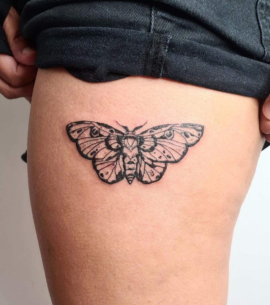 Moth Tattoo — Meet The Insect That Fell in Love With the Moon - Richmond  Tattoo Shops