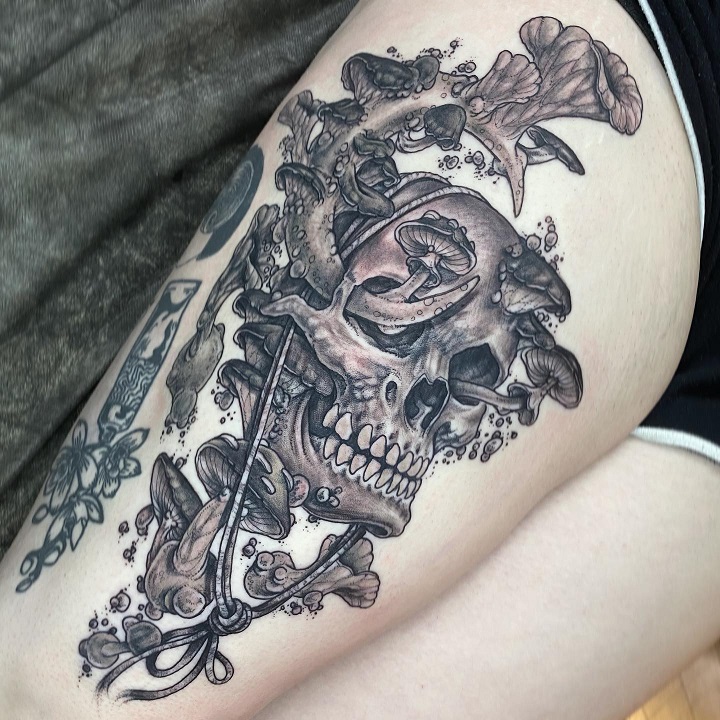 Tattoo uploaded by Dukkha Tattoo • Magic mushroom • Tattoodo